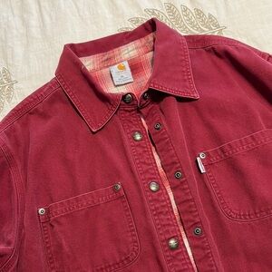 Carhartt Maroon Snap-Front Shirt